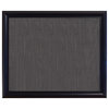 Bulletin Boards 36"x30", Sutton Black Frame With Pewter Fabric