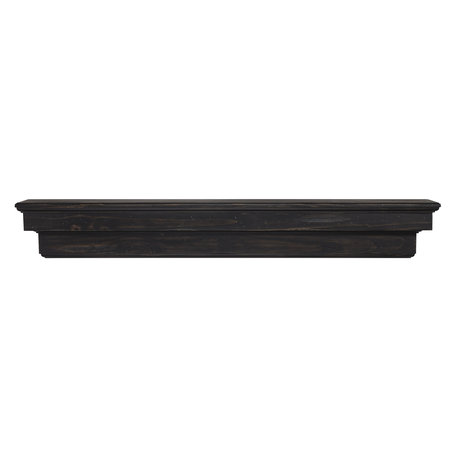 The Celeste 60" Mantel Shelf Espresso Finish