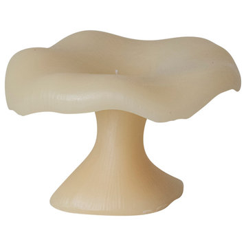 Unscented Mushroom Shaped Candles, Cream