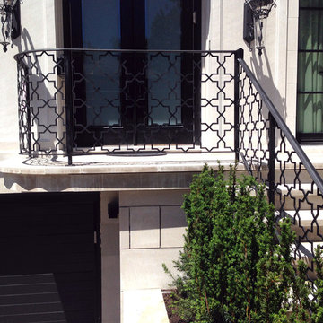 Hillmount residence wrought iron exterior guard
