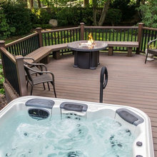 Hot tub deck