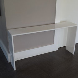 Console table - straight edge white - Products