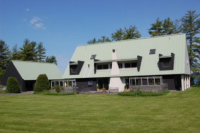 Inspiration for a coastal exterior home remodel in Portland Maine
