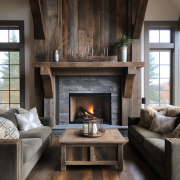 Gorgeous Fireplace Mantels with Wooden Corbels