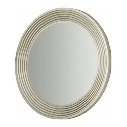 Verona 31" 1/2 oval mirror. Silver gloss. - Bathroom Mirrors