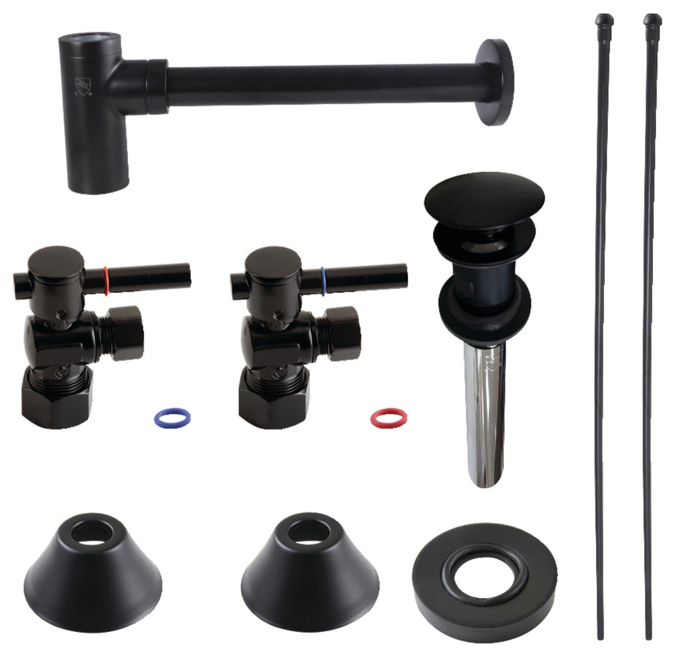 CC5330XDLVOKB30-P Plumbing Sink Trim Kit with Bottle Trap and Overflow ...