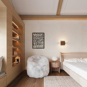 Modern Coastal Master Bed design