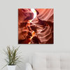 "Antelope Canyon Curves and Textures - Square" Wrapped Canvas Art Print, 24"x...