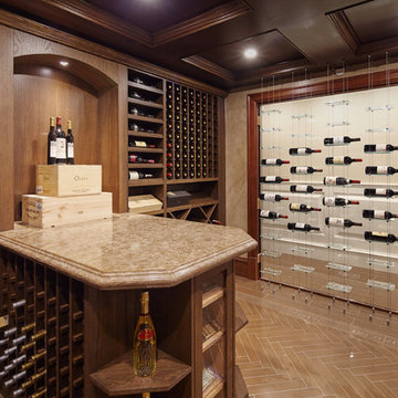 Custom Millwork & Float Wine Display in Vancouver