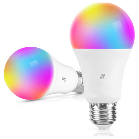 Smart A19 Dimmable Light Bulb Dimmable Color Changing LED, Set of 2