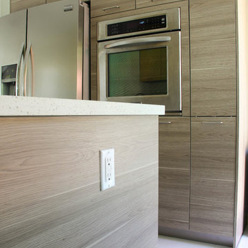 Compact & Vivid Contemporary Kitchen in Pasadena