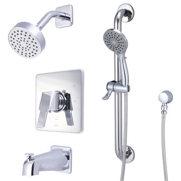 Olympia Faucets TD-2390-ADA i3 Tub and Shower Trim Package - PVD Brushed Nickel