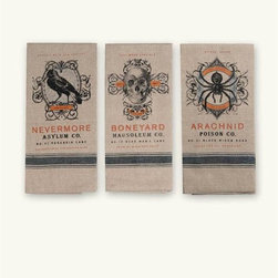 Macabre Halloween Tea Towels - Holiday Accents And Figurines