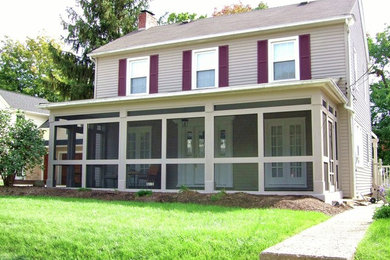 Sunroom - mid-sized transitional sunroom idea in Columbus