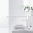 Puravida 240 mm Single Lever Basin Mixer With Click Clack Waste, White/Chrome