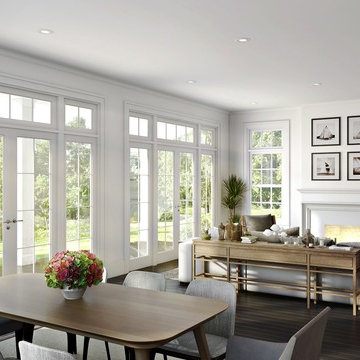 Classical Livingroom. 3D Rendering