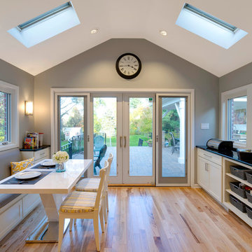 White and Grey Transitional Kitchen