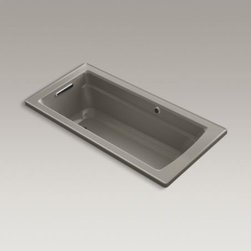 KOHLER - KOHLER Archer(R) 66" x 32" drop-in bath with Bask(TM) heated surface and reversi - Bathtubs