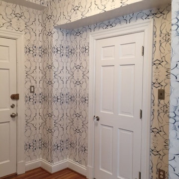 43014 Blue Wallpaper Installation