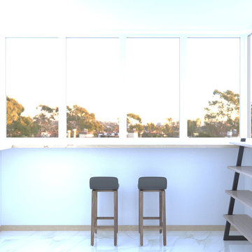 The interior of the apartment in the residential complex "Park Lakes", in Kiev,