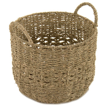 Woven Metal Basket, 11.75x9.5"