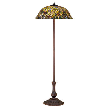 Meyda lighting 30994 65"H Tiffany Lotus Leaf Floor Lamp
