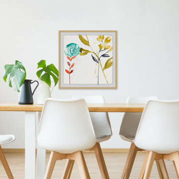 "Painted Whimsy III" Framed Painting Print