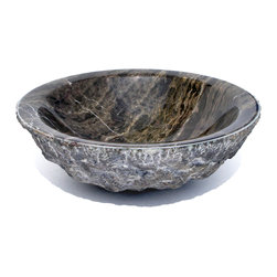 D'Vontz Wabi Sabi Stone Vessel in Shanxi Black - Products