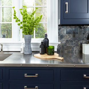 75 Beautiful Black Kitchen With Stainless Steel Countertops