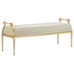 Currey and Company - Currey and Company 7000-1042 Genevieve - 52" Bench - Genevieve 52" Bench Grecian Gold/Snimmer *UL Approved: YES Energy Star Qualified: n/a ADA Certified: n/a  *Number of Lights:   *Bulb Included:No *Bulb Type:No *Finish Type:Grecian Gold/Snimmer Gold