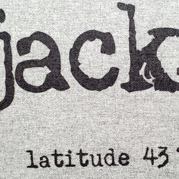 Jackson Hole Gray Felt Coordinates Pillow 12x19, with Polyfill Insert
