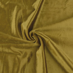 Hotham Beige and Yellow Plain Ready Made Velvet Curtains and Fabrics Satin Sheen - Upholstery Fabric
