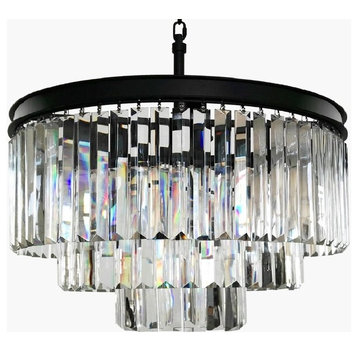 Lumos 6-Light Luxury Modern Contemporary Crystal Chandelier Ceiling Light