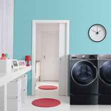 basement bathroom / laundry