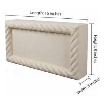 Tuscan Rope Address Block (16" × 8" × 3")