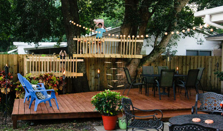 DIY Tree Forts and Deck Bring Out the Neighborhood Kids
