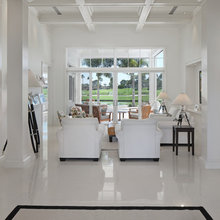 white polished concrete