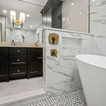 Bathroom Remodel | Contemporary Modern Bathroom - Deer Lake