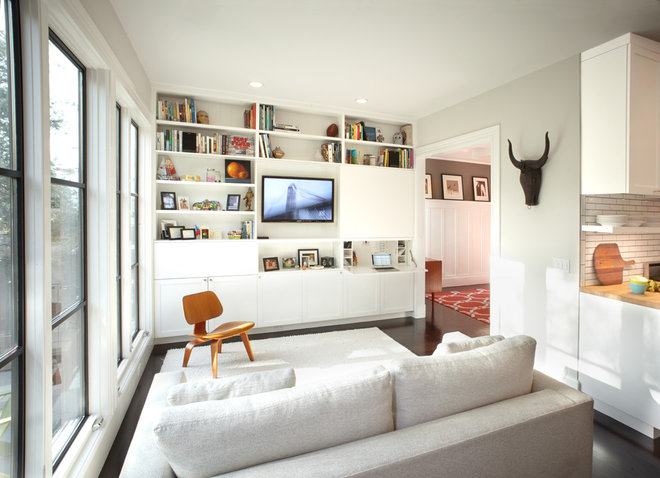 Contemporary Family Room by Jeff King & Company
