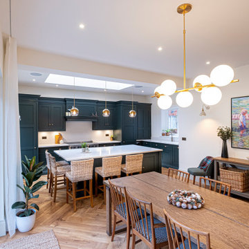 Dream family home kitchen extension to detached Edwardian villa in Boscombe East