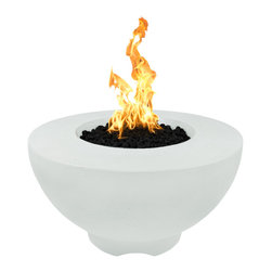 The Outdoor Plus - Sienna Firepit, Limestone, 37" - Fire Pits