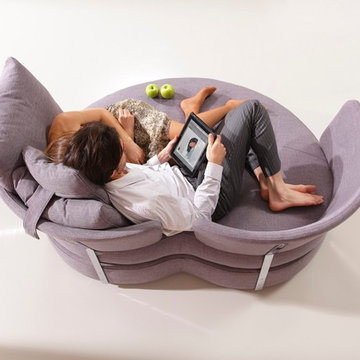 MyApple Swivel Lounge Love Seat Sofa by Famaliving California