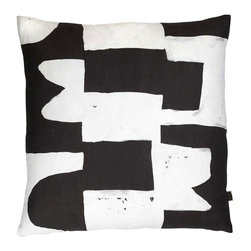 Block Black Cushion | These Walls - Bed Pillows