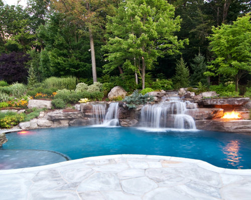 Best Swimming Pool Waterfall Design Ideas & Remodel Pictures | Houzz