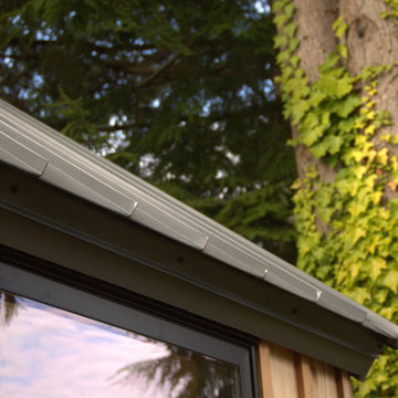 The Novella Signature Shed: Chickadee 206 Office Studio - Roof Detail