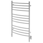 Ancona - Ancona Lustra 12-Bar Dual Brushed Towel Warmer With On-Board Timer - Enjoy spa-like luxury in your own home with the Ancona Lustra 12 bar towel warmer. Featuring our exclusive easy to use built-in timer, this versatile towel warmer can be installed on your wall with the discreet hardwire option or simply plugged into an existing outlet. Beautiful in bathrooms and full of possibilities in the laundry room, exercise room, mudroom or bedroom, the Lustra will keep your clothes and towels dry, fresh and warm in any weather. Experience the plush warmth of Ancona with the Lustra towel warmer.