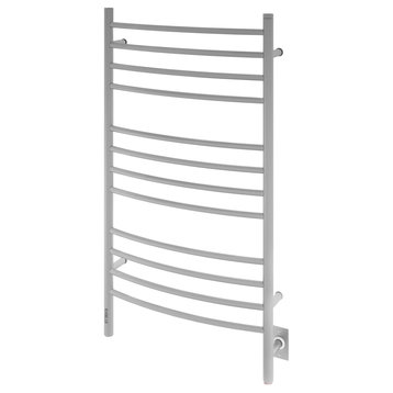 Ancona Lustra 12-Bar Dual Brushed Towel Warmer With On-Board Timer