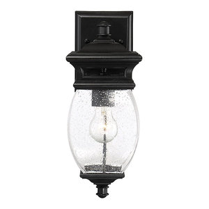 Savoy House 5-231 Sierra 1 Light 16/"H Integrated LED Outdoor Wall Black