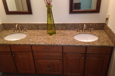 Inspiration for a mid-sized craftsman bathroom remodel in San Diego