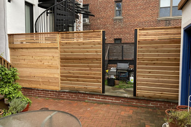 Modern Townhouse Fence